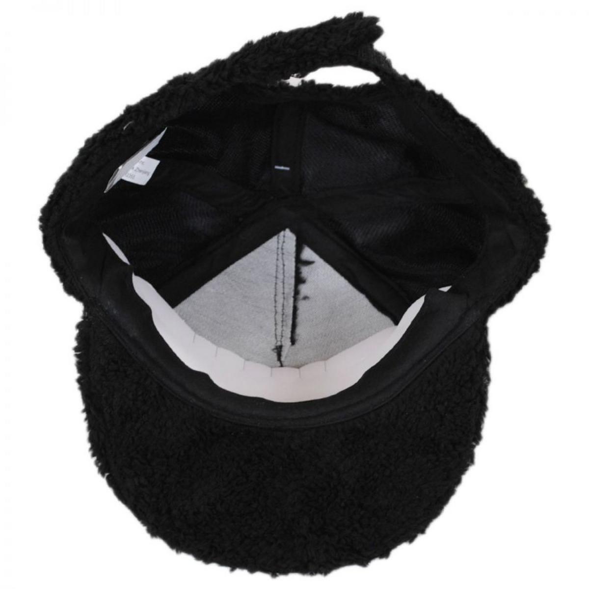 Dr. Seuss | The Cat in the Hat Fuzzy Baseball Cap | 220810 | under | BLACK/RED