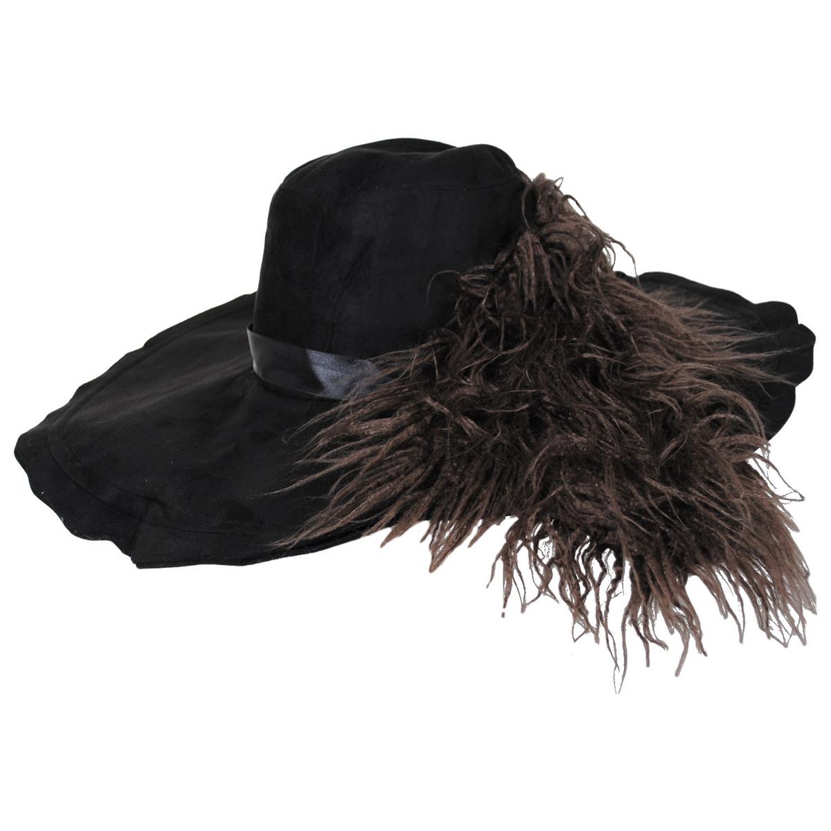 Disney | Pirates of the Caribbean Barbossa Pirate Hat with Feather | 190393 | lead | BLACK