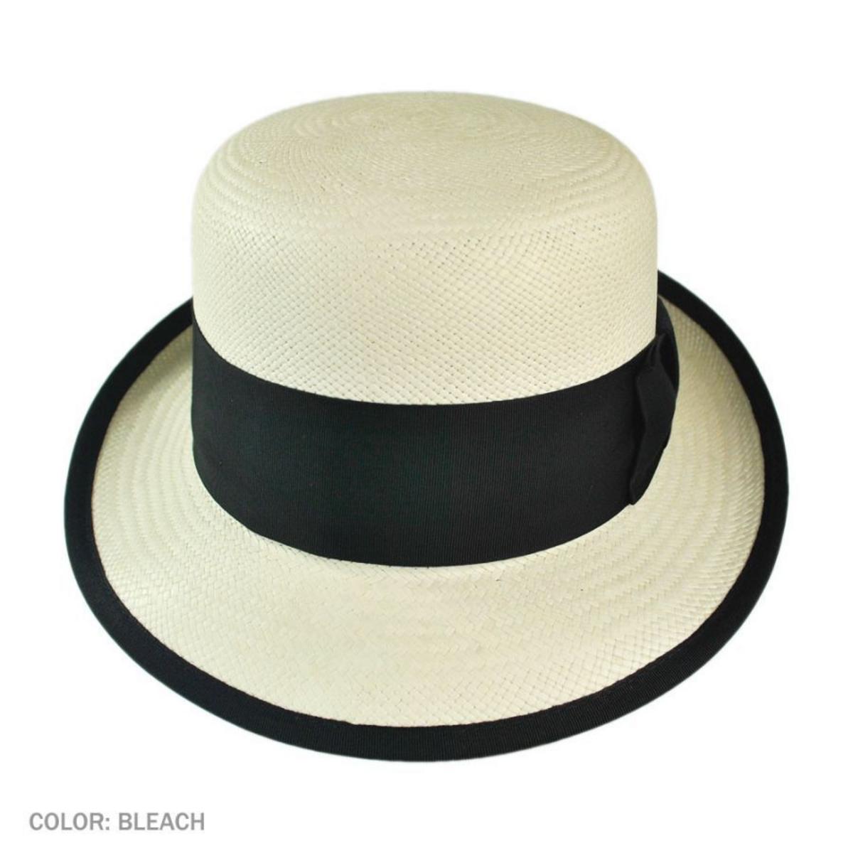 Bailey 1922 | Chaplin Panama Straw Bowler Hat | 127819 | profile | MEDIA BLEACH