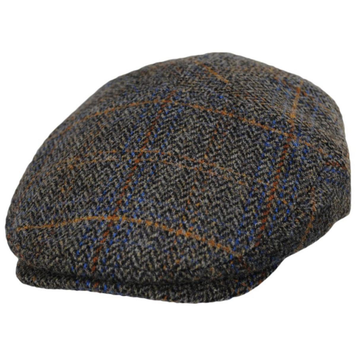 Bailey 1922 | Lou Wool Herringbone Plaid Ivy Cap | 167208 | lead | OAK PLAID