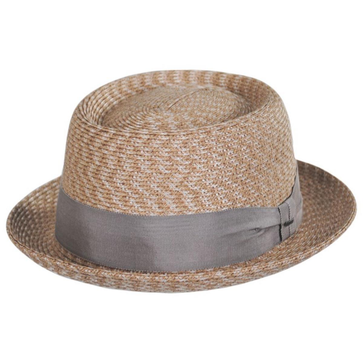 Bailey 1922 | Waits Sewn Braid Straw Pork Pie Hat | 127798 | lead | TAWNY