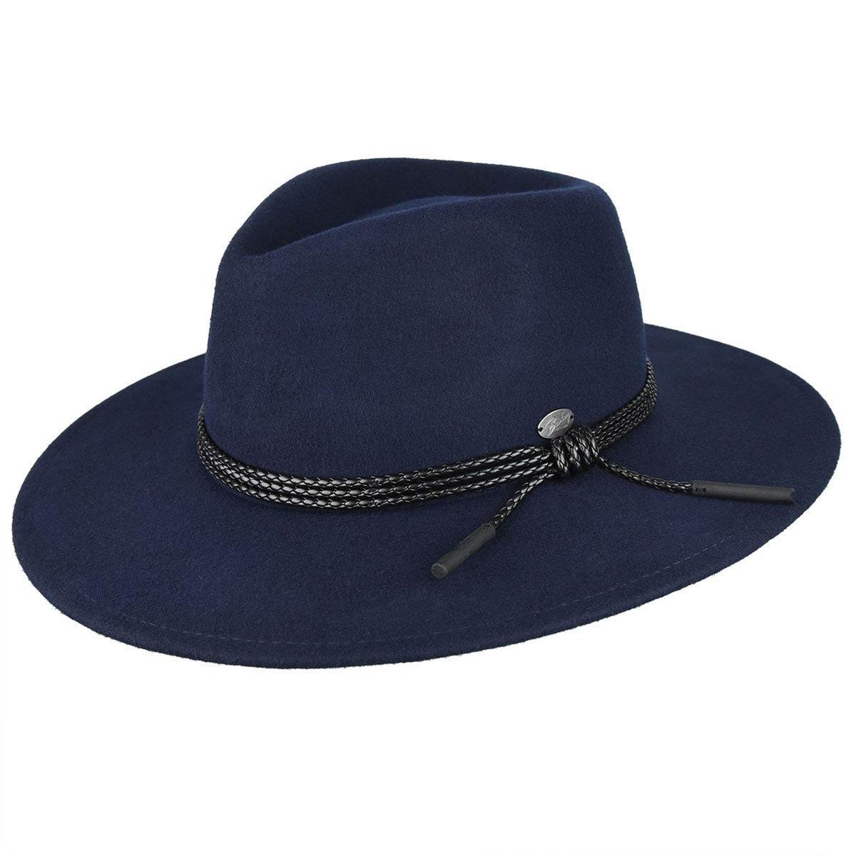 Bailey 1922 | Piston Wool Felt Aussie Hat - Caramel & Navy | 130349CN | lead | NAVY