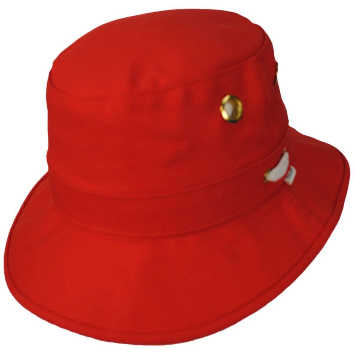 Tilley Endurables | T1 Iconic Cotton Duck Bucket Hat | 400800 | lead | RED