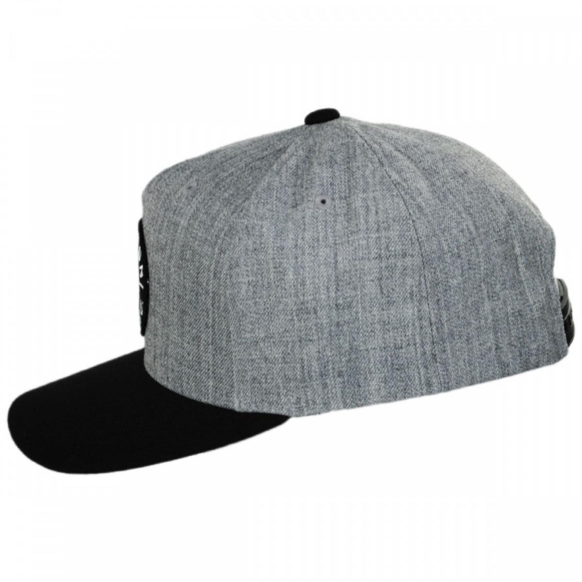 BRIXTON HATS | Crest 5-Panel Snapback Baseball Cap | 201790 | profile | GREY/BLACK