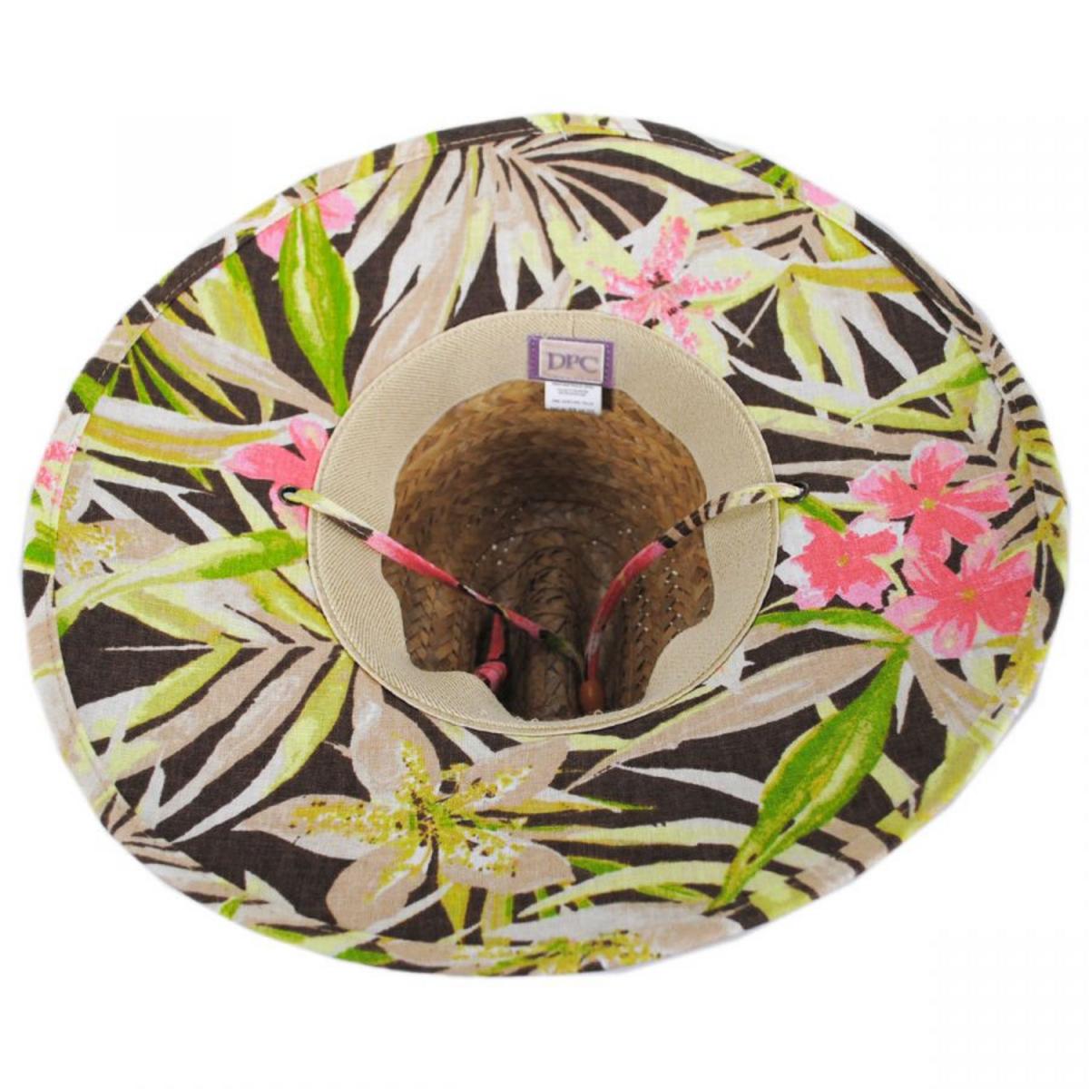 Dorfman Pacific | Montane Buri Straw Lifeguard Hat | 126363 | under | NATURAL