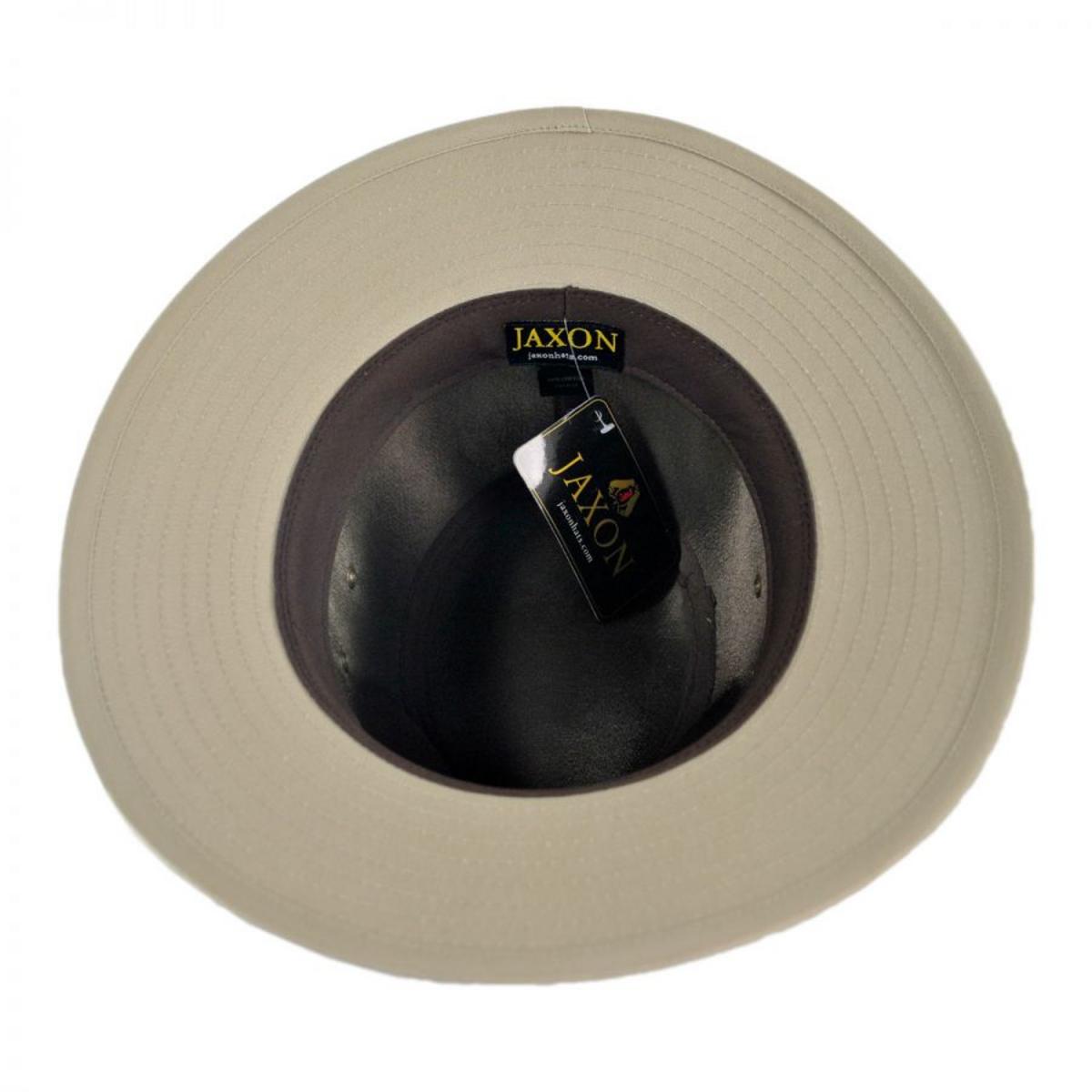 Jaxon Hats | Cotton Safari Fedora Hat | 147250 | under | BRITISH TAN