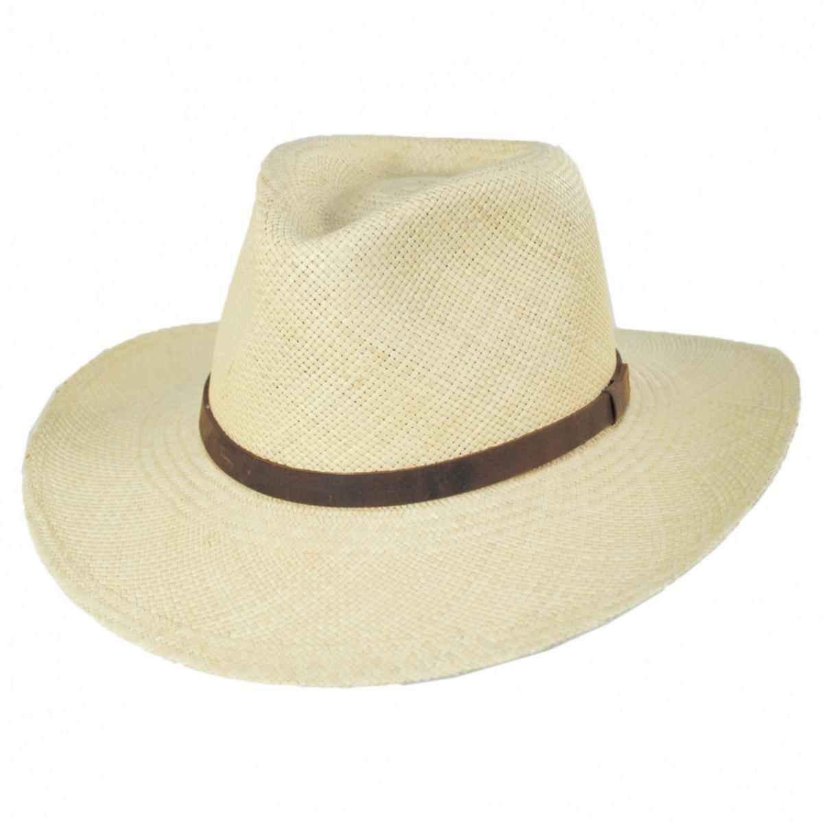 MJ Panama Straw Outback Hat – Village Hat Shop - Main Image