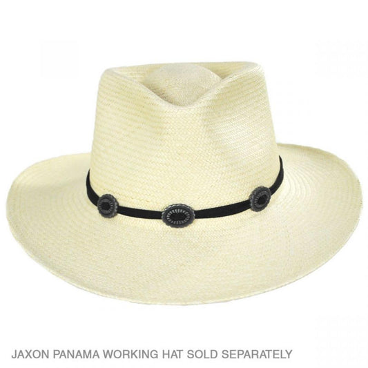 Jeanne Simmons | Suede Concho Hat and Headband | 602657 | front | BLACK