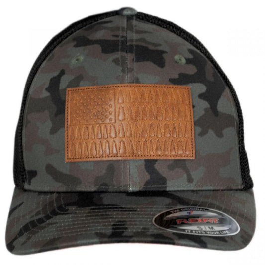 Columbia Sportswear | Tree Flag Mesh Flexfit Fitted Baseball Cap - FW24 | 400139FW24 | front | CAMOUFLAGE