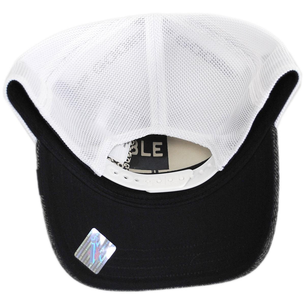 Goorin Bros | Rottie Denim Mesh Trucker Snapback Baseball Cap | 200734 | under | GRAY DENIM