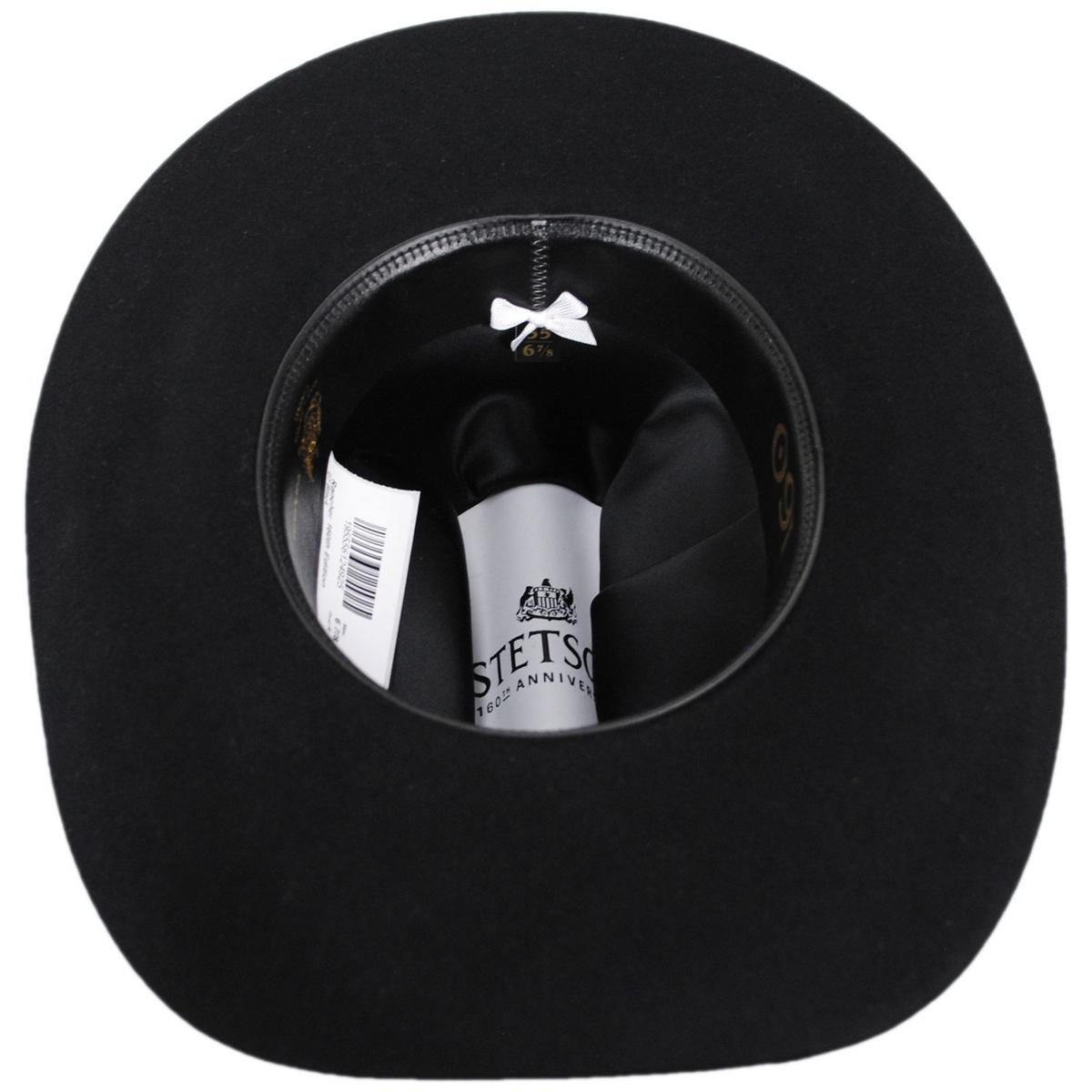 Stetson | The Rancher 160th Edition 6X Fur Felt Western Hat | 130753 | under | BLACK