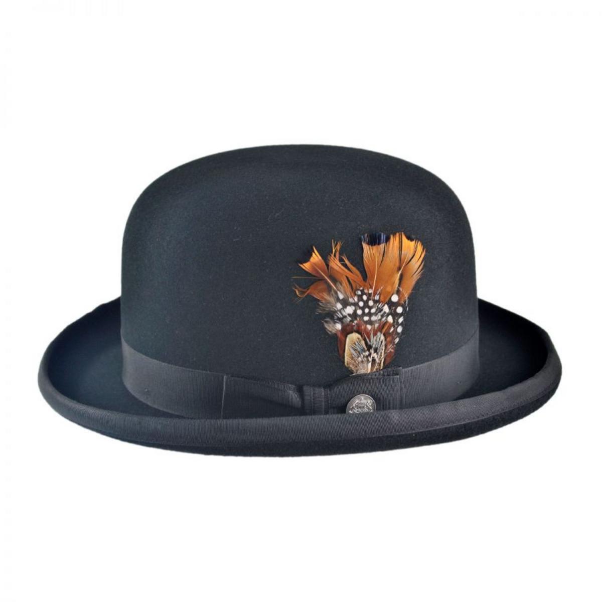 Stetson | Fur Felt Derby Hat | 130656 | profile | BLACK