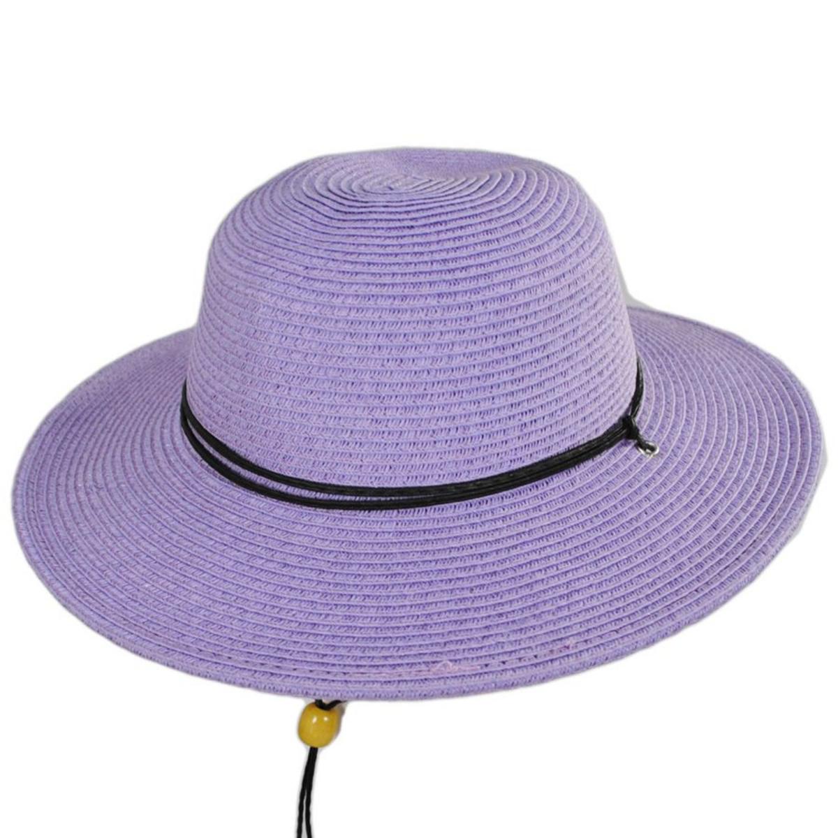 San Diego Hat Company | Kid's Chincord Toyo Straw Sun Hat | 505302 | lead | LAVENDER