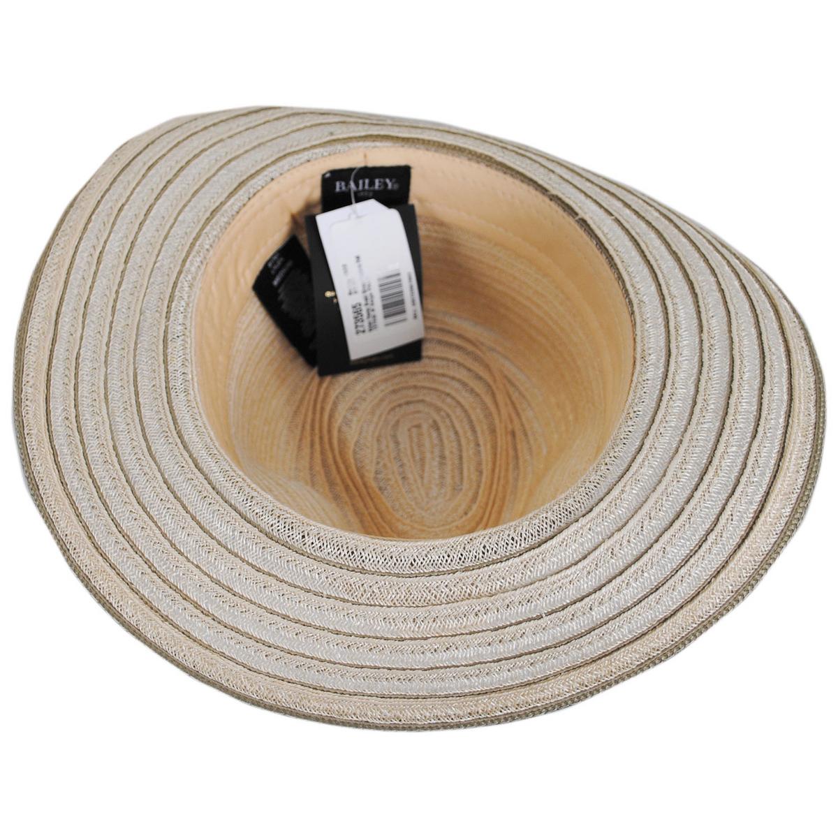 Bailey 1922 | Kylen Hemp Braid Straw Fedora Hat | 127932 | under | PALM