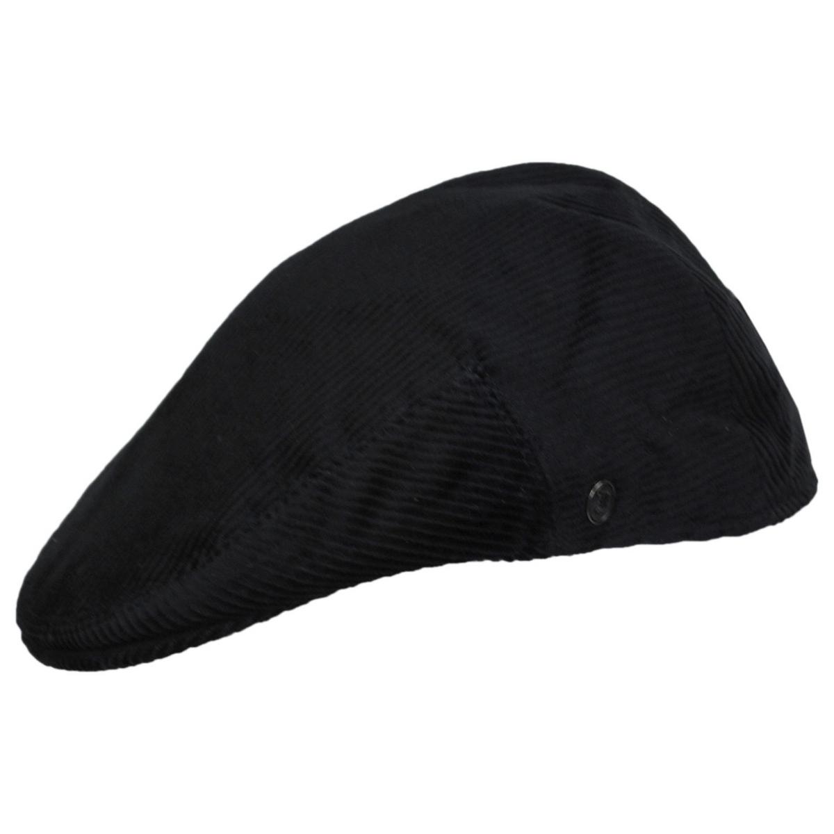 Jaxon Hats | Wholesale Corduroy Ivy Cap B2B Pre-Pack | B2B167741 | profile | BLACK