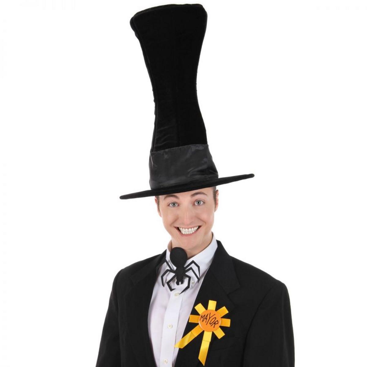Disney | The Nightmare Before Christmas Mayor Top Hat | 190253 | front | BLACK