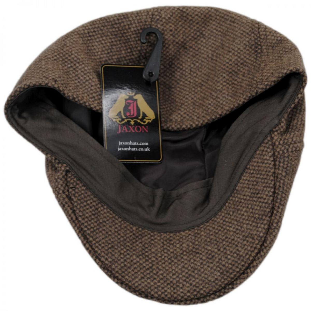 Jaxon Hats | Luthor Wool Blend Duckbill Cap | 167744 | under | TAN/BROWN