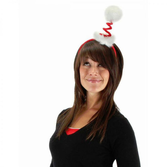 Elope | Springy Santa Fascinator Headband | 190497 | lead | RED/WHITE