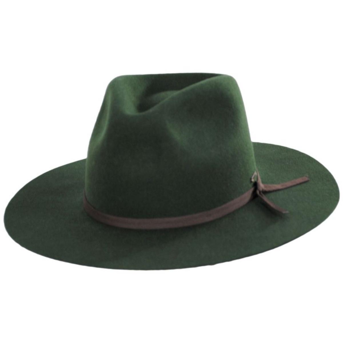 BRIXTON HATS | Cohen Wool Felt Cowboy Hat - Moss | 135650SS23 | lead | MOSS
