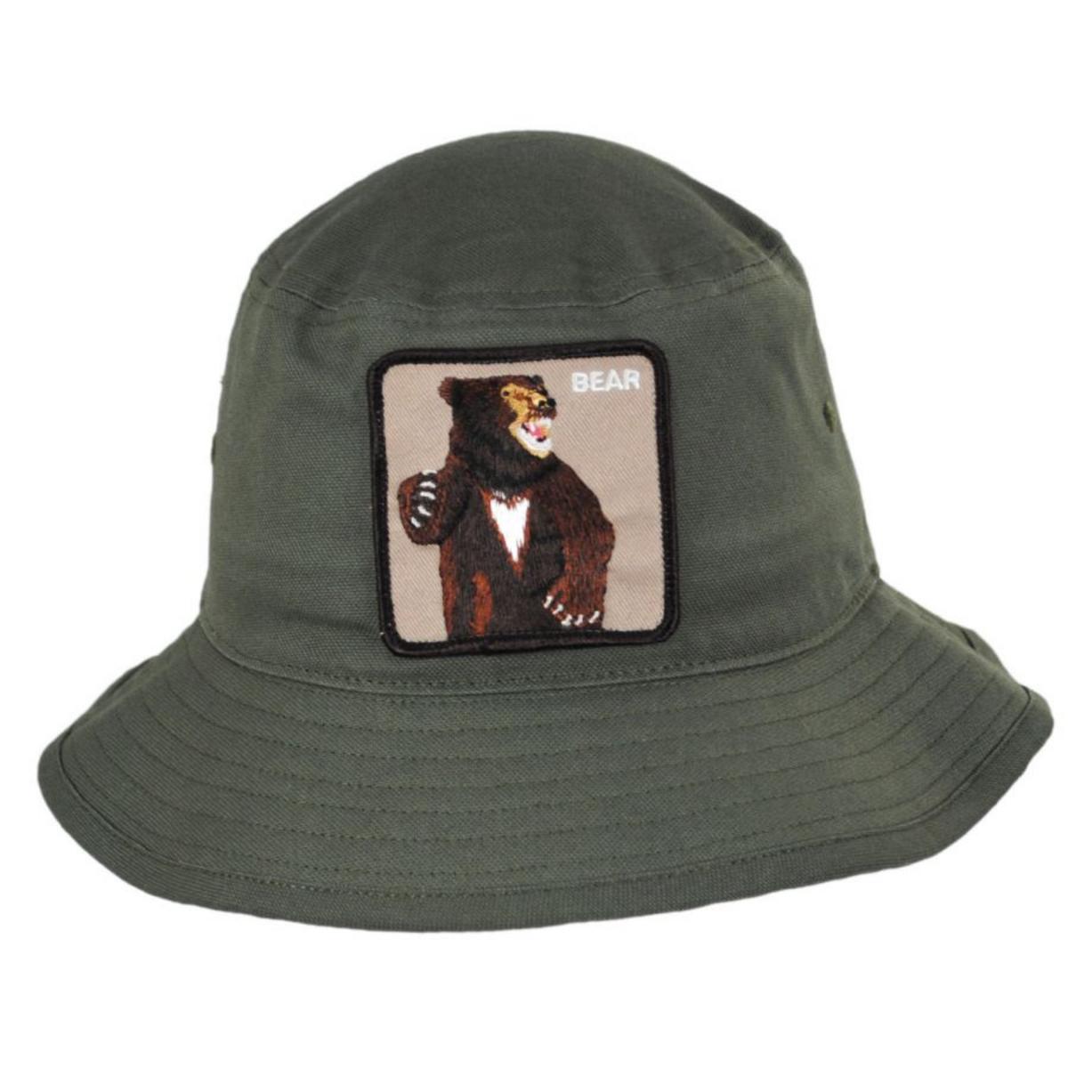Goorin Bros | Bear Cotton Bucket Hat | 187501 | front | OLIVE
