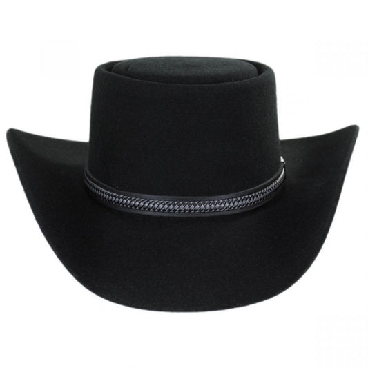 Stetson | John Wayne Chinook Wool Felt Gambler Hat | 130701 | front | BLACK