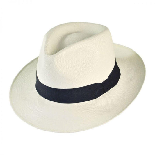 Jaxon Hats | Novo Grade 8 Panama Straw Fedora Hat | 127120 | lead | BLEACH