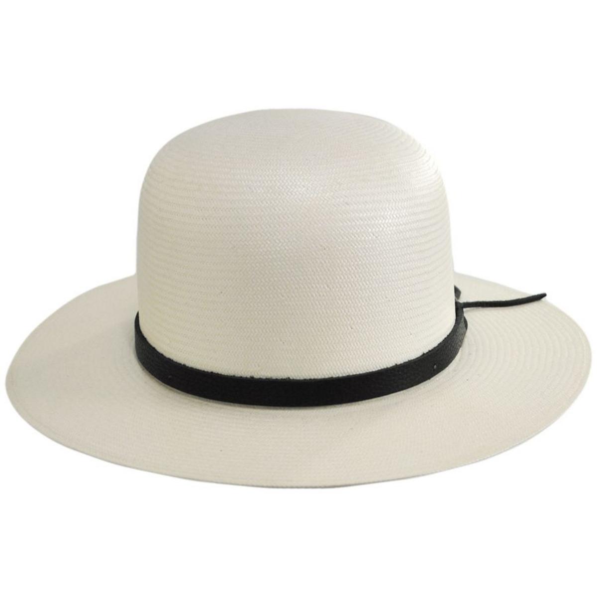 Bailey 1922 | Quil Shantung LiteStraw Open Crown Hat | 127741 | front | NATURAL