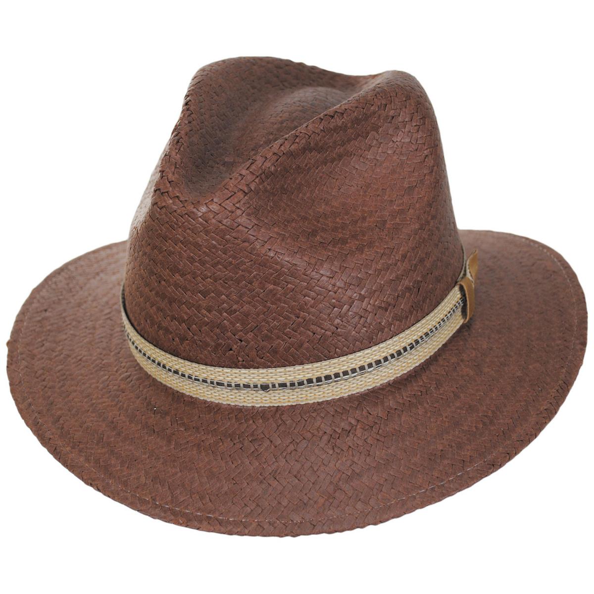 Bailey 1922 | Kilgore Raindura Straw Fedora Hat | 127720 | lead | DRIFTWOOD