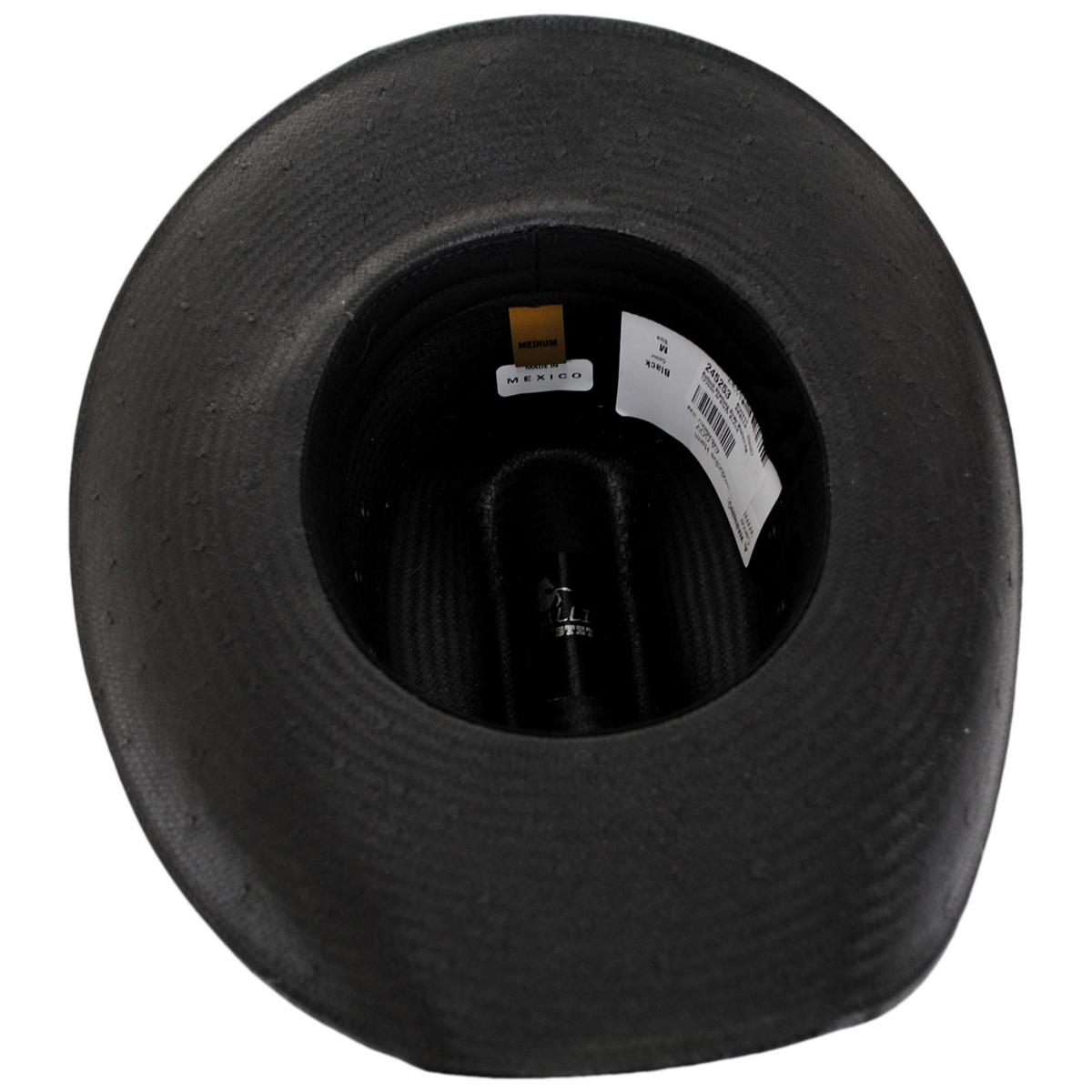 Stetson | Bullock Shantung Straw Western Hat | 127050 | under | BLACK