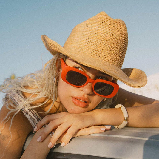 BRIXTON HATS | Odessa Raffia Straw Cowboy Hat | 104063 | lsmone | TAN