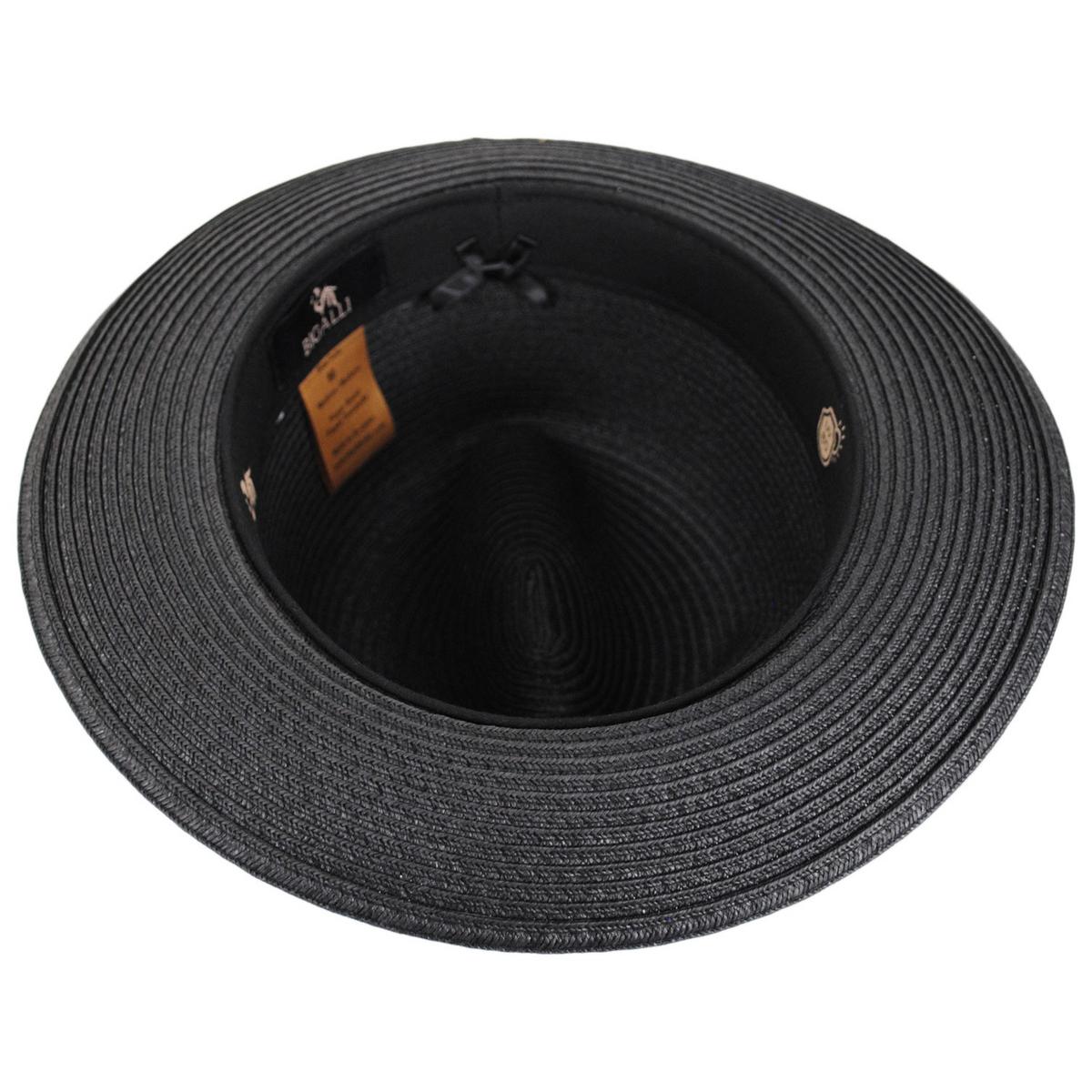 Bigalli | Swing Toyo Braid Fedora Hat | 129250 | under | BLACK