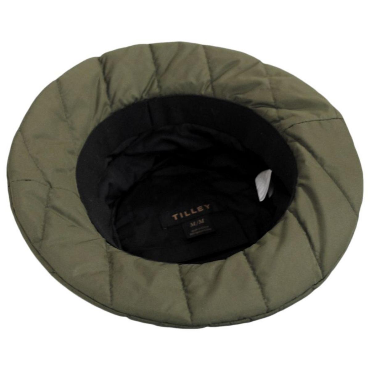 Tilley Endurables | Abbott Thindown Quilted Bucket Hat | 400845 | under | OLIVE
