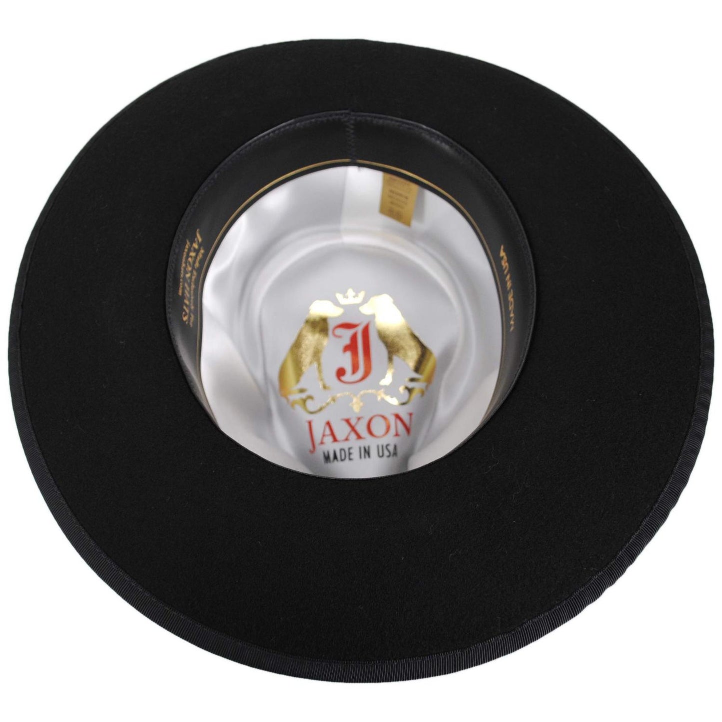 Jaxon Hats | Made in the USA - Classics Zoot Wool Felt Fedora Hat | 131300 | under | BLACK