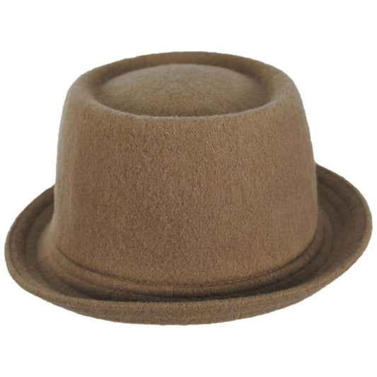 Kangol | Wool Mowbray Pork Pie Hat | 185745 | front | CAMEL