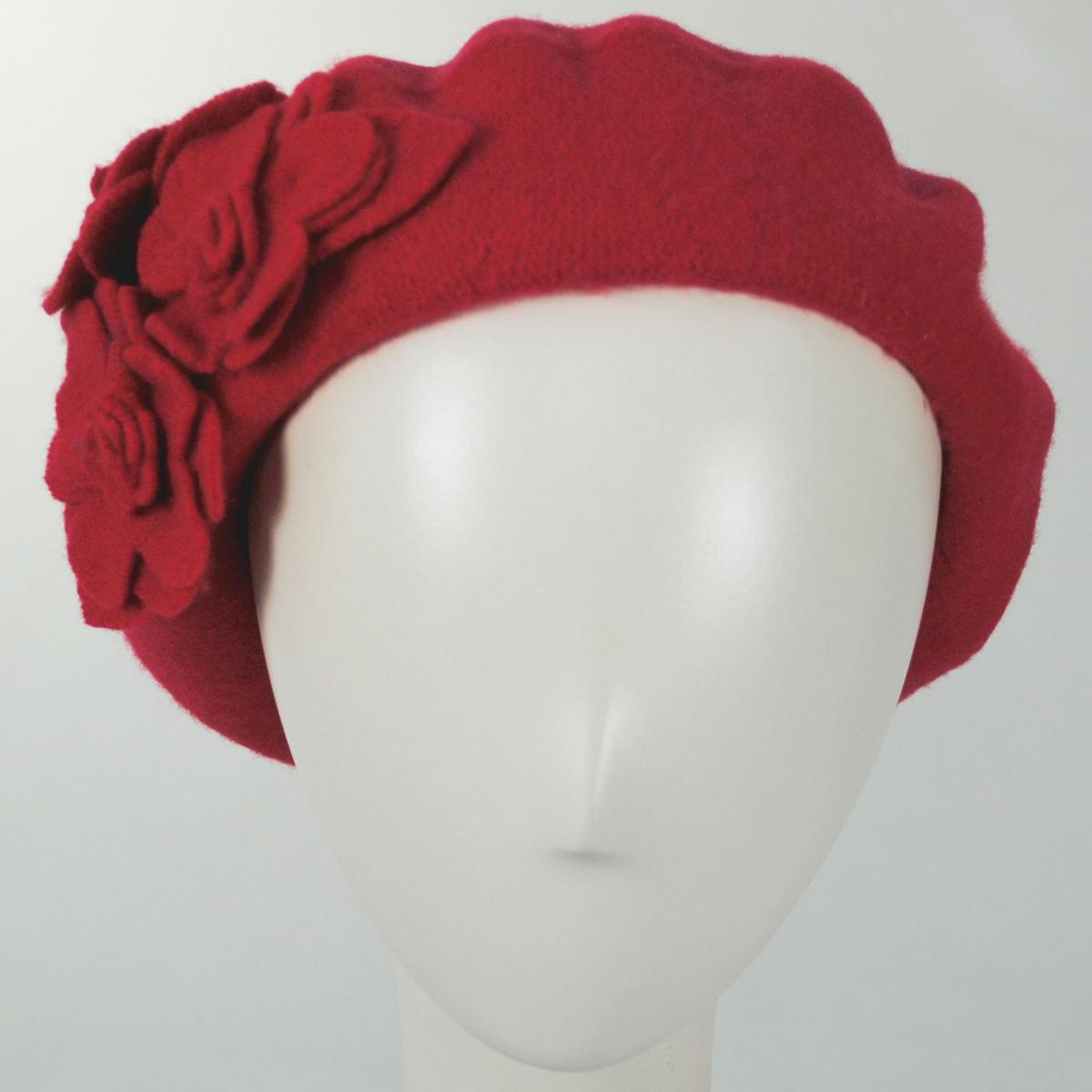 Fleur Wool Beret