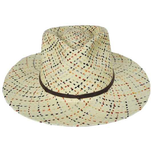 Bigalli | Shasta Panama Straw Fedora Hat | 104706 | front | NATURAL