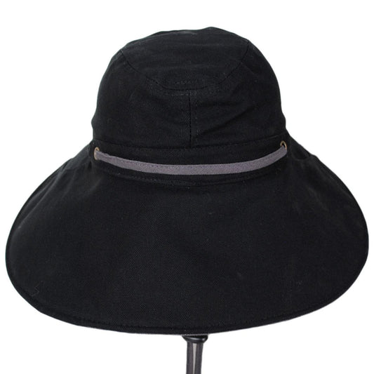 Scala | Simonetta Cotton Trail Hat | 400177 | front | BLACK