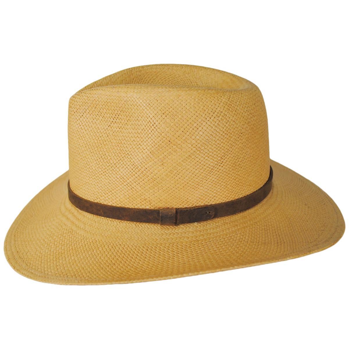 Jaxon Hats | Wholesale MJ Panama Straw Outback Hat B2B Pre-Pack | B2B126417 | profile | PUTTY