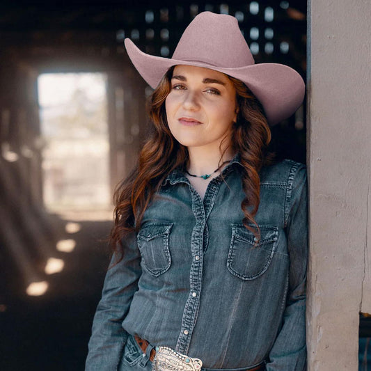 Charlie 1 Horse | The Cowgirl Wool Felt Western Hat | 124985 | lsfone | LIGHT PINK