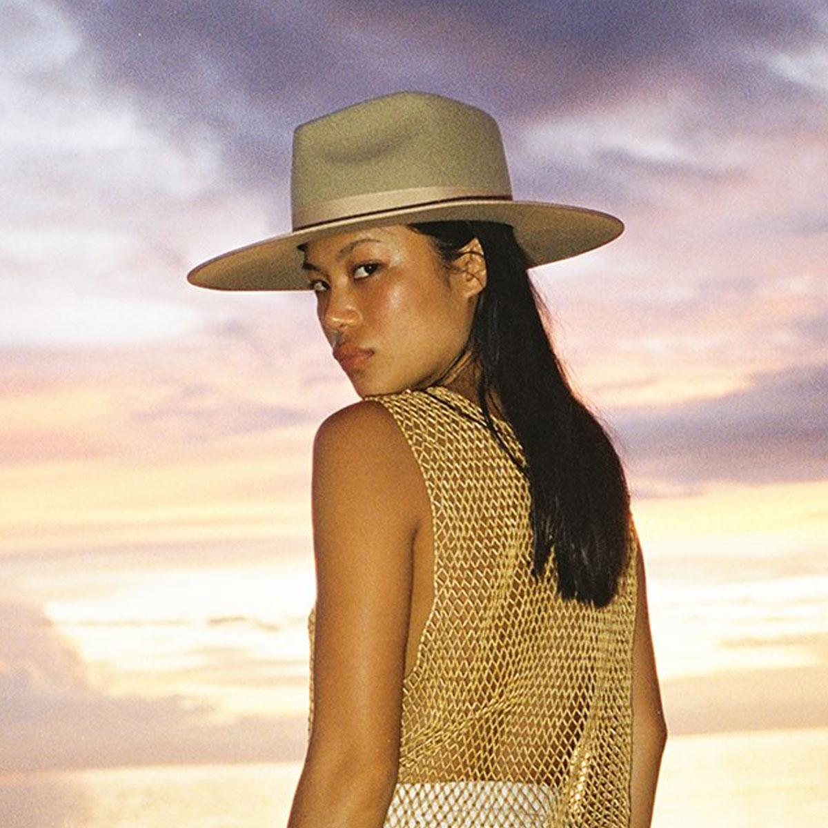 Lack of Color | Wool Felt Rancher Fedora Hat | 124303 | lsftwo | CARAMEL