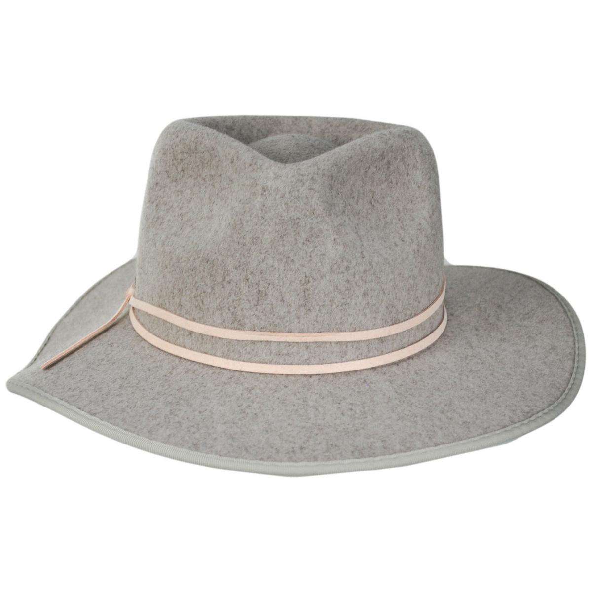 Scala | Thalia ProvatoKnit Rancher Fedora Hat | 123491 | front | TAUPE