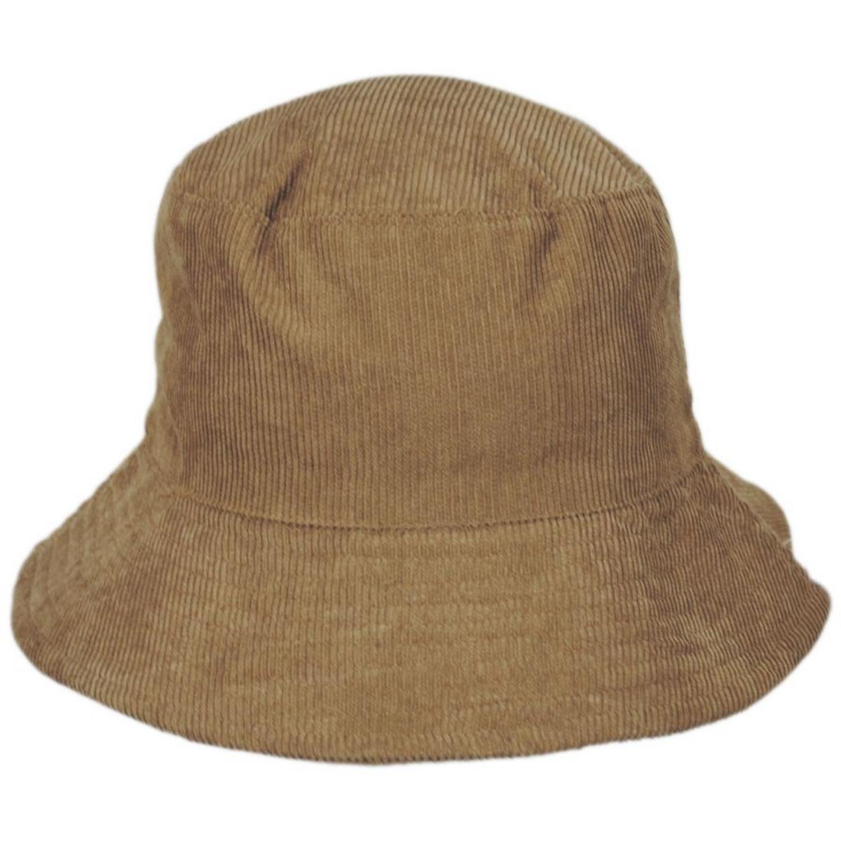 Scala | Verdo Corduroy Bucket Hat | 106413 | front | CAMEL