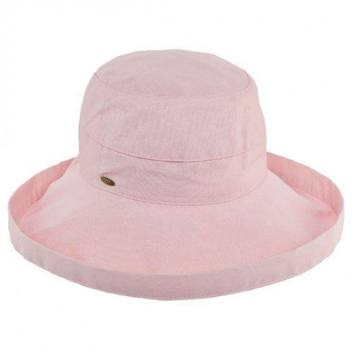 Scala | Lanikai Cotton Sun Hat | 106374 | front | PINK