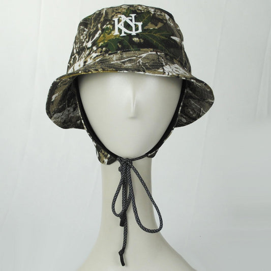Kangol | Interlock Earflap Bucket Hat | 185851 | front | NATURE CAMO