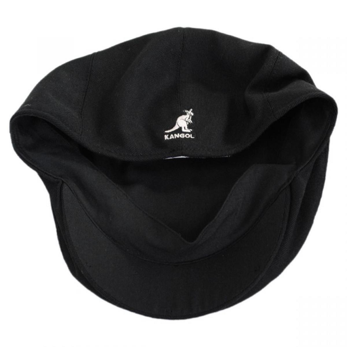 Kangol | Washed Cotton Ivy Cap | 160885 | under | BLACK