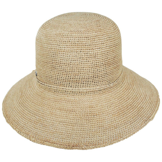Karen Keith | Casablanca Cove Raffia Crochet Straw Sun Hat | 102239 | front | NATURAL