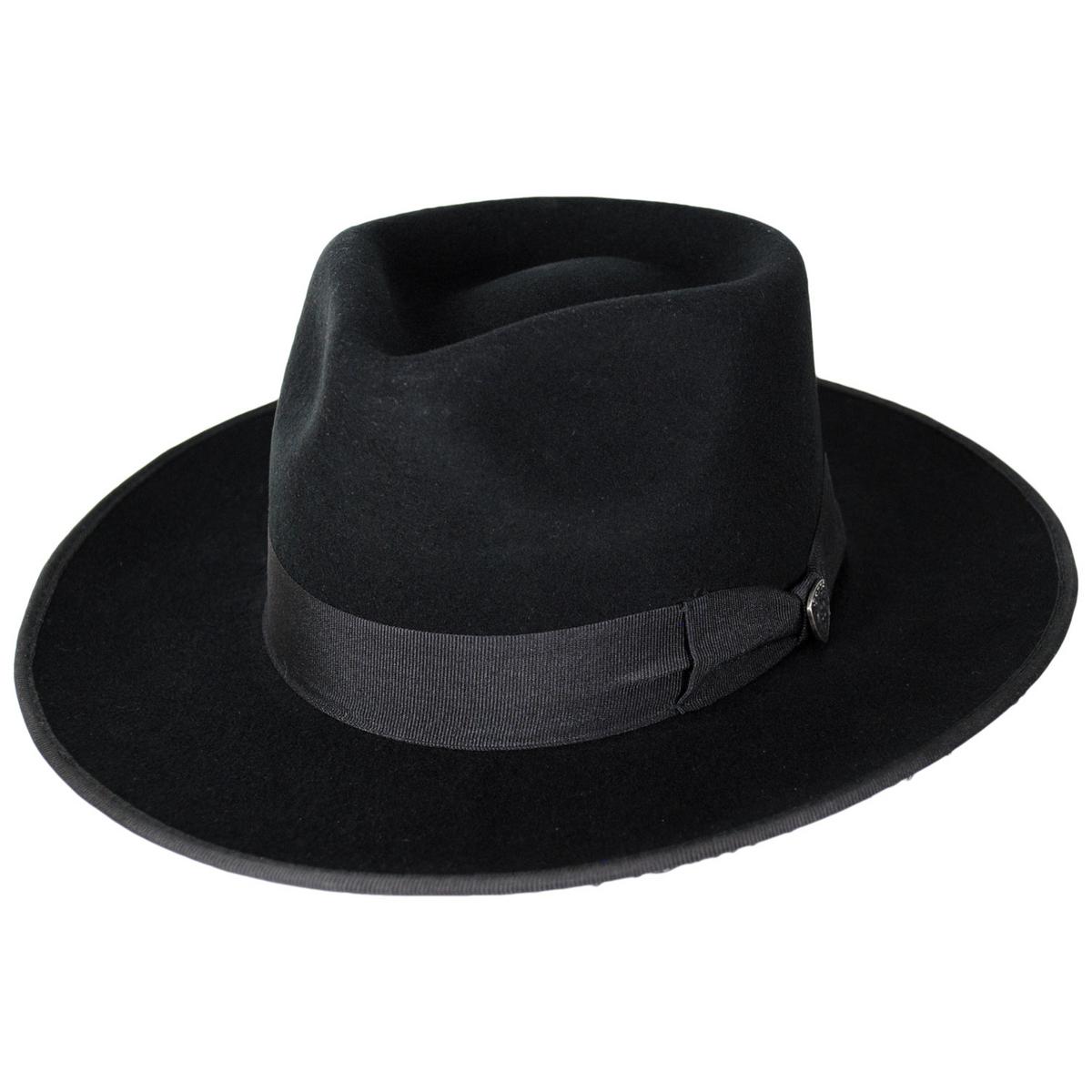 Dobbs | Hound Dog Wool Felt Fedora Hat | 130747 | lead | BLACK