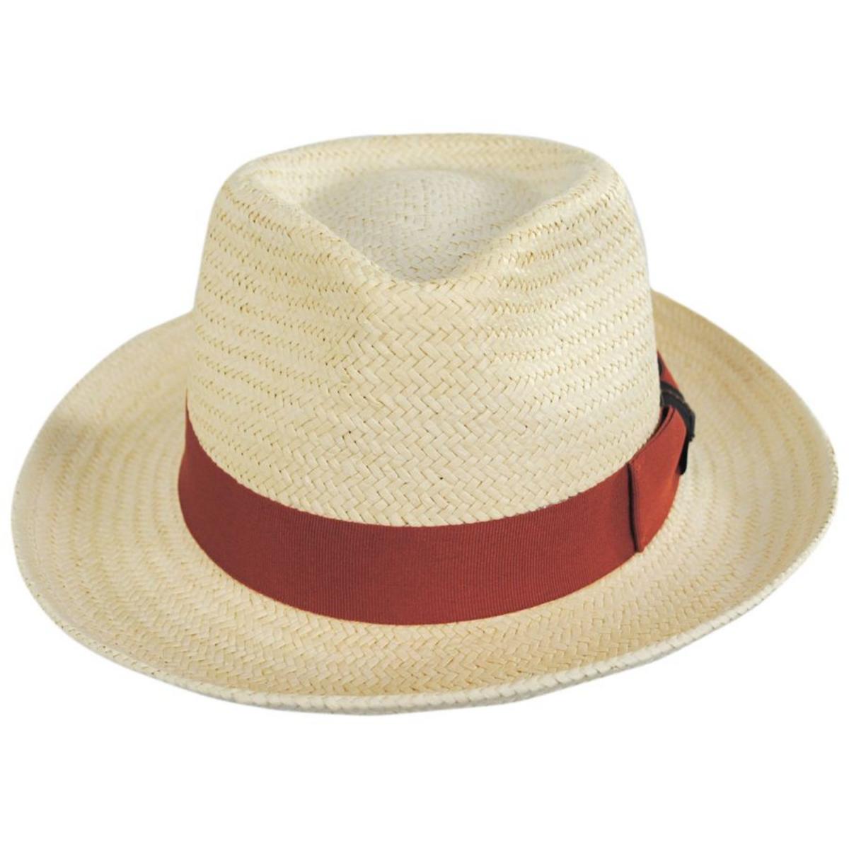 Scala | Botanic Toyo Straw Fedora Hat | 126094 | front | NATURAL