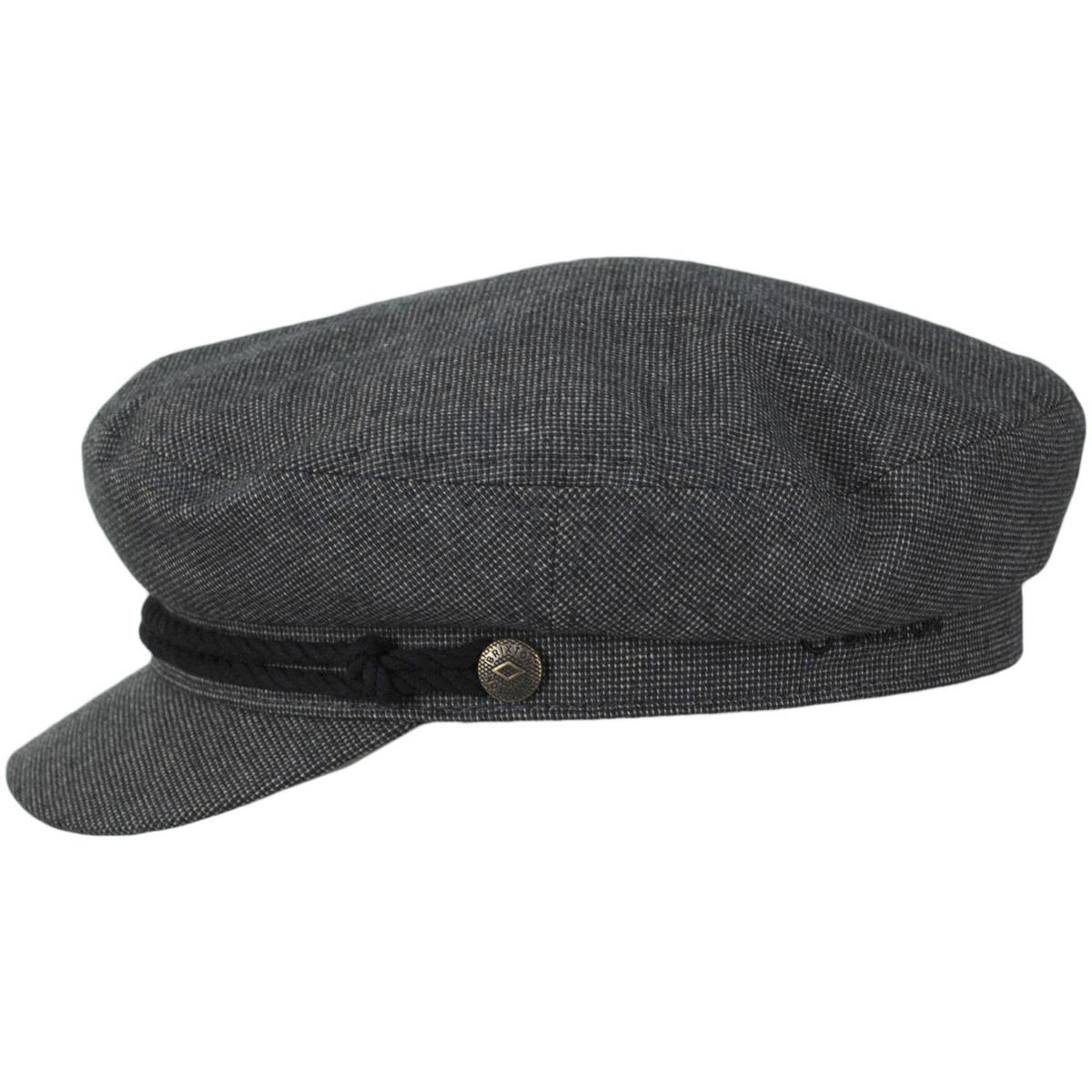 BRIXTON HATS | Cotton Blend Tweed Fiddler's Cap | 181301 | profile | MIXED TWEED
