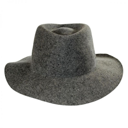 Kangol | Barclay Wool Felt Trilby Fedora Hat | 130195 | front | FLANNEL